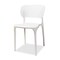 Baxton Studio Rae ModernWhite Finished Polypropylene Plastic 4-Piece Stackable Dining Chair Set, PK4 192-4PC-12022-ZORO - alternate 8